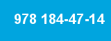 978 184-47-14 978 184-47-14